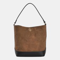 Bolsa Shoulder Via Marte Grande Caramelo com Preto Bolsa Shoulder Via Marte Grande Caramelo com Preto
