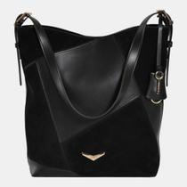 Bolsa Shoulder Via Marte Grande Preta