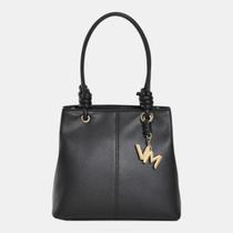 Bolsa Shoulder Via Marte Média Preta