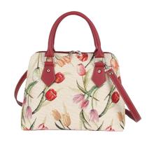 Bolsa Signare Tapestry Tulips White Flower para mulheres Bolsa Signare Tapestry Tulips White Flower para mulheres