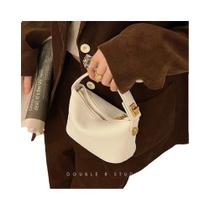 Bolsa simples e retrô, bolsa crossbody, bolsa quadrada pequena de couro macio