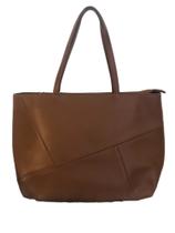 Bolsa sintética grande marrom