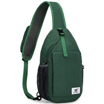 Bolsa SKYSPER Sling Bag RFID de poliéster reciclado 7L verde escuro