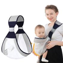 Bolsa Sling Canguru Acessório Ergonômetro Carregador De Bebe Ajustável Conforto 18Kgs Respirável