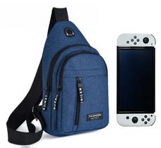 Bolsa Sling Para Nintendo Switch Padrão Lite Oled Carregador - 123Games