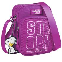 Bolsa Snoopy Retangular Sp2379 Transversal Nylon Feminina