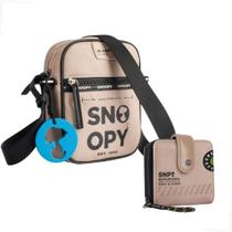 Bolsa Snoopy Transversal Shoulder Bag Feminina Com Carteira