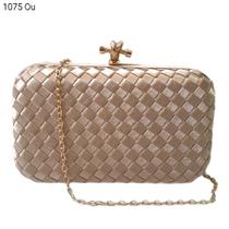 Bolsa Social Clutch Festa Trançada Noite / Casamento / Balada 1075 Bolsa Social Clutch Festa Trançada Noite / Casamento / Balada 1075
