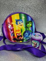 Bolsa Stitch ou Divertidamente Infantil transversal com slime geleca boneco surpresa dia das crianças lembrancinha