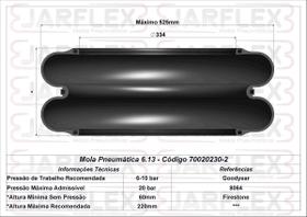 Bolsa Suspensor Encaixe Carreta Guerra Jost - Com Aba 334mm