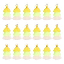 Bolsa Tassel Charm MECCANIXITY Mini, três camadas, 1,6 polegadas, 25 unidades Bolsa Tassel Charm MECCANIXITY Mini, três camadas, 1,6 polegadas, 25 unidades