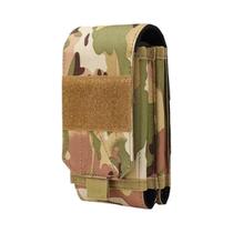 Bolsa Tática De Dupla Camada Para Telefone Com Fecho De Gancho E Laço Para Camping Ao Ar Livre