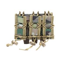 Bolsa Tática Molle Para 3 Carregadores 9mm .45, Suporte Universal De Cartuchos De Camada Dupla,