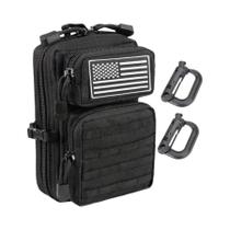 Bolsa Tática Pequena Molle Com Zíper EDC Para Cintura, Bolsa De Ferramentas Médica IFAK Para Caça,