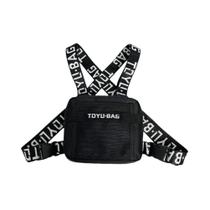 Bolsa Tática Unissex Para Peito, Estilo Hip-hop, Mochila Funcional Quadrada Para Homens E Mulheres