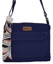 Bolsa Tereza com Lenço-pompom Marinho - Fábio Maltez Bolsa Tereza com Lenço-pompom Marinho - Fábio Maltez