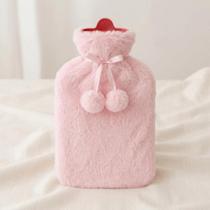 Bolsa Térmica 1.8L Capa Pelúcia Removível Compressa Quente e Fria Pés Cólicas