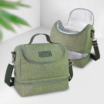 Bolsa Térmica 2 Compartimento Marmita Fitness Jaki Design