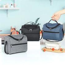 Bolsa Térmica 2 compartimentos espaçosa camada de alumínio conserva alimentos Leve Trabalho Academia Bolsa Térmica 2 compartimentos espaçosa camada de alumínio conserva alimentos Leve Trabalho Academia