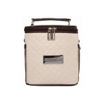 Bolsa Térmica 2 Potes - Marfim com Marrom Style Model Único
