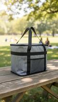 Bolsa Térmica 20 Litros Cinza Dobrável Multiuso Bolsa Térmica 20 Litros Cinza Dobrável Multiuso