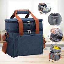 Bolsa Termica 3 Compartimentos com Alça para Camping Passeio Escola Bolsa Termica 3 Compartimentos com Alça para Camping Passeio Escola