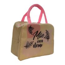 Bolsa Térmica Amarela - Mãe Amor Eterno - 21,5x20cm - 1 unidade - Rizzo