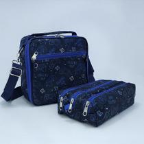 Bolsa Térmica Amora para Alimentos e Bebidas + Estojo Triplo - Estampa Gamer