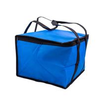 Bolsa Térmica Azul Com 18L Cooler Com Alças Para Praia Camping Churrasco