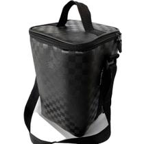 Bolsa Térmica Bebidas Suporta Wine Bag Com Alça De Ombro Porta Vinho 4 Garrafas ou Taças Sacola Transporte Proteção Conforto Wisky Cerveja Premium