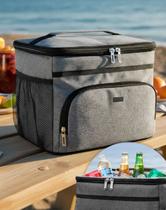 Bolsa Termica Camping Parque Lazer Espaçosa 15L Impermeavel Lancheira Mantem Temperatura