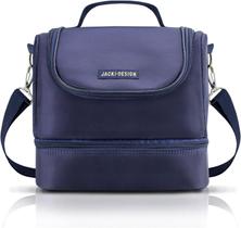 Bolsa Térmica Clássica Azul Com Alça Ajustável Com 2 Compartimentos Fitness