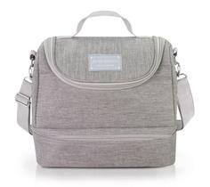 Bolsa Termica Com 2 Compartimentos Joy - Cinza - Jackie Design Bolsa Termica Com 2 Compartimentos Joy - Cinza - Jackie Design
