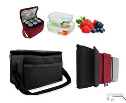 Bolsa Térmica Compacta Porta Marmita Lancheira E Academia