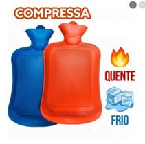 Bolsa Térmica Compressa Água Quente Fria Em Borracha 500ml