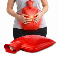 Bolsa Térmica Compressa de Borracha para Água Quente Fria Capacidade 2 Litros Alivia Inchaço e Dor Bolsa Térmica Compressa de Borracha para Água Quente Fria Capacidade 2 Litros Alivia Inchaço e Dor