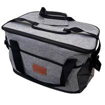 Bolsa Térmica Cooler de Poliéster 28L Cinza com Alça