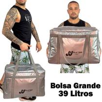 Bolsa Térmica Cooler Grande 39 Litros Bebidas Lanche Viagem Praia Pesca - JJELETRO