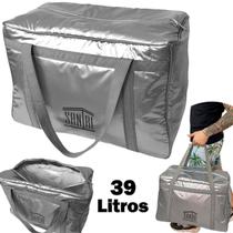 Bolsa Térmica Cooler Grande 39 Litros Bebidas Lanche Viagem Praia Pesca