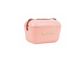 Bolsa Térmica Cooler Retrô Com Alça Em Couro 12 Litros - Pol