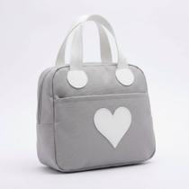 Bolsa Térmica Coração Cinza 5,4L Domni Bolsa Térmica Coração Cinza 5,4L Domni
