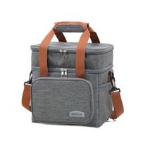 Bolsa Térmica De Duas Camadas De Grande Capacidade Adequada Para Piquenique Cor:Cinza