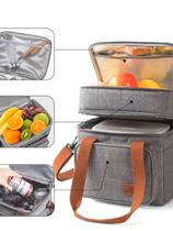 Bolsa Térmica de Dupla Camada com Zíper e Alças para Camping - Alta Qualidade Bolsa Térmica de Dupla Camada com Zíper e Alças para Camping - Alta Qualidade