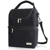 Bolsa térmica de leite materno Wolka, multifuncional, isolada preta Bolsa térmica de leite materno Wolka, multifuncional, isolada preta
