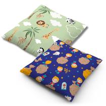 Bolsa Térmica de Semente para Cólica, Dor e Gases. Acalma o Bebê e ajuda no sono. Combo 2 Bolsas Safari Verde e Pequeno Príncipe