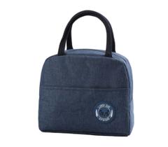 Bolsa termica de viagem lunch bag frasqueira azul