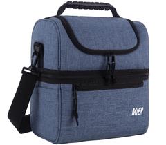 Bolsa Térmica Doble Piso MIER Bluesteel Aislada para Hombre y Mujer