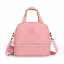 Bolsa Térmica Feminina Compacta Moderna Com Alça Ajustável e Divisória Inferior Luxo