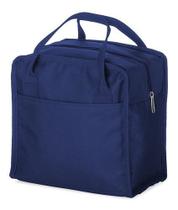 Bolsa Térmica Feminina Fitness Marmita Viagem Necessaire - Azul