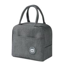 Bolsa Térmica Fitness Fit Lancheira Porta Marmita Cinza Bolsa Térmica Fitness Fit Lancheira Porta Marmita Cinza